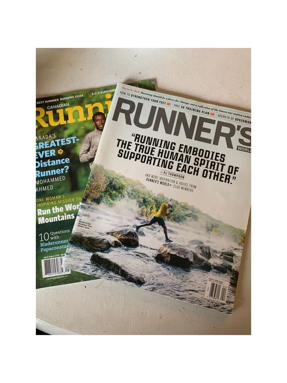 Canadian running and Runner's World Magazines